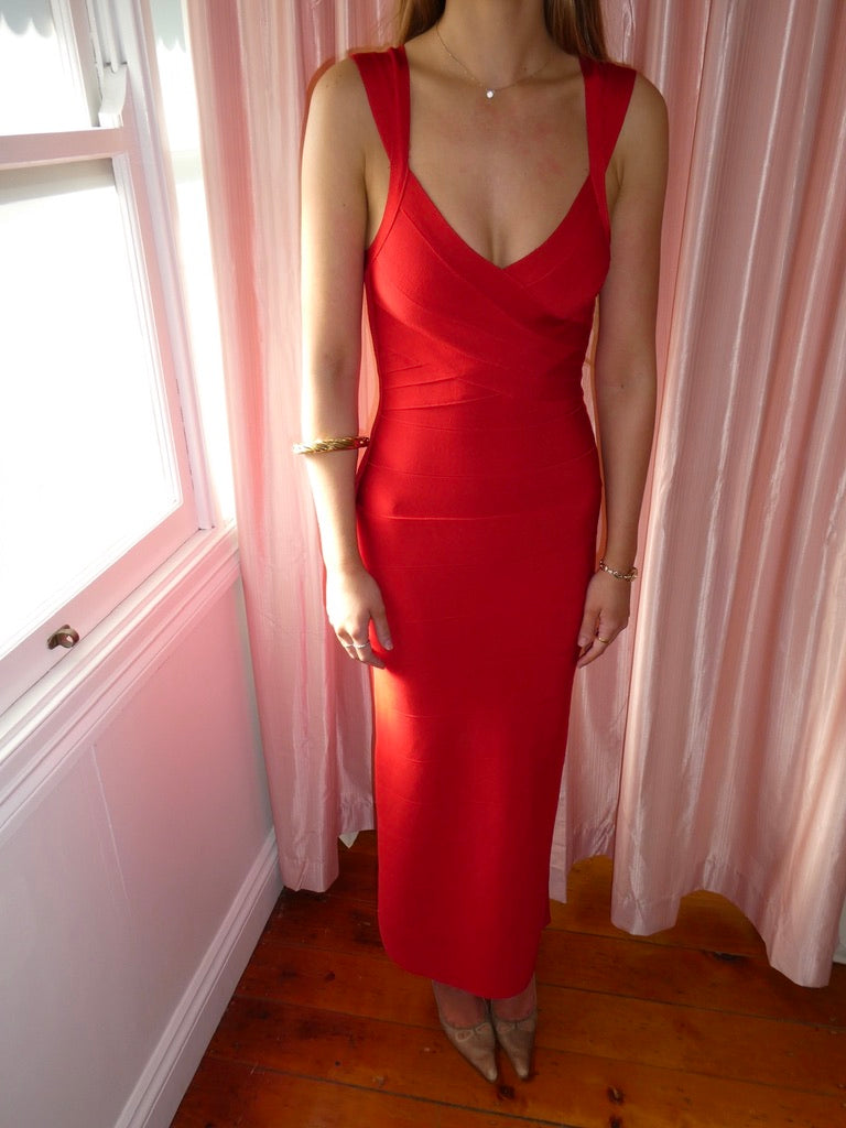 Herve Leger Maple Dress