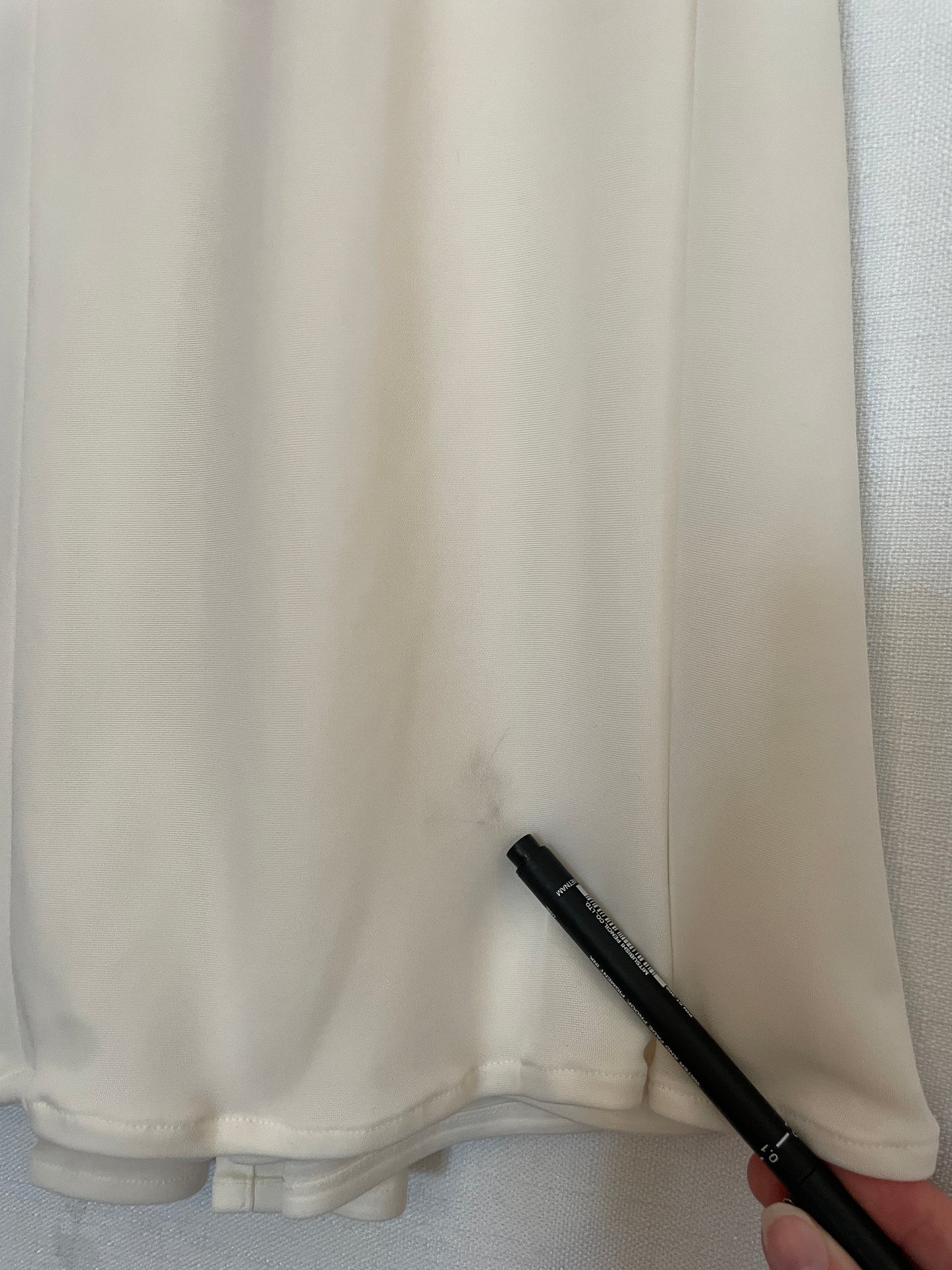 Vintage 90s white plunge neck backless evening gown