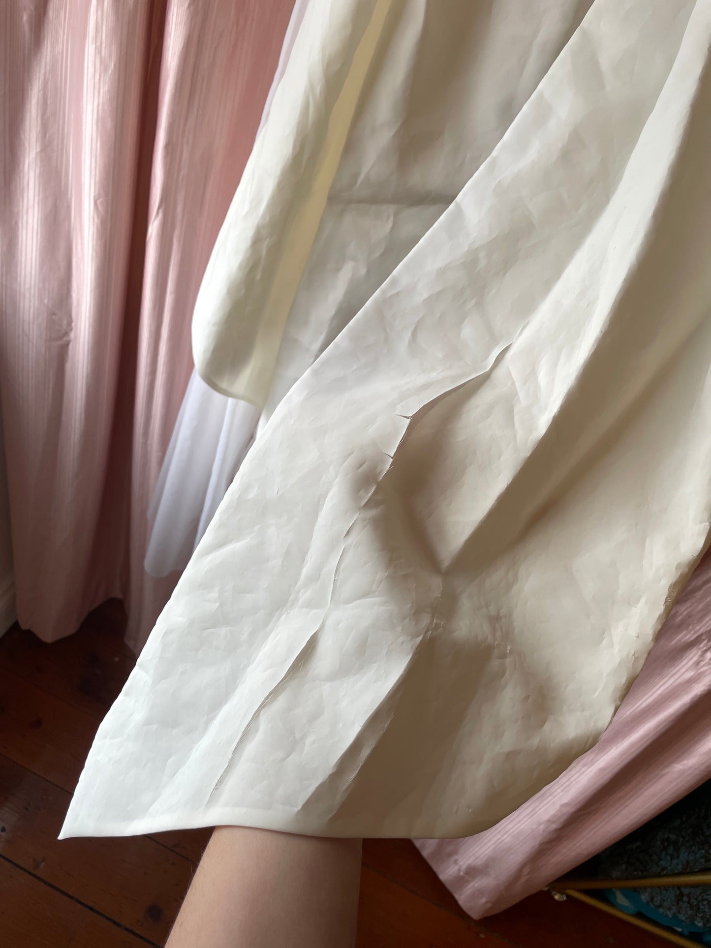 Vintage 50s boat neck cupcake wedding gown with bow